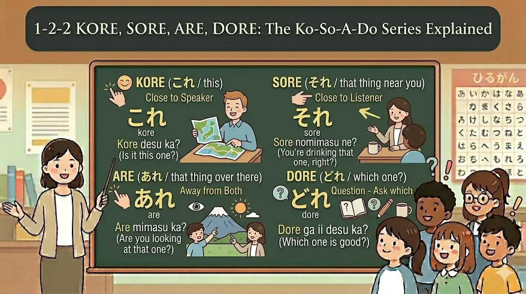 1-2-2 Kore, Sore, Are, Dore – The Ko-So-A-Do Series Explained