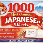1000 most common Japanese words PDF