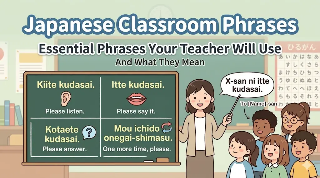 Classroom Phrases – What Your Teacher Will Say