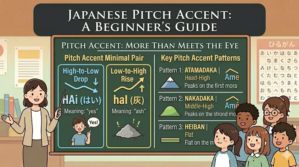 Japanese Pitch Accent – How Rising and Falling Pitch Changes Meaning