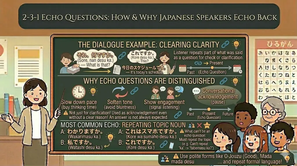 2-3-1 Echo Questions – How and Why Japanese Speakers Echo Back
