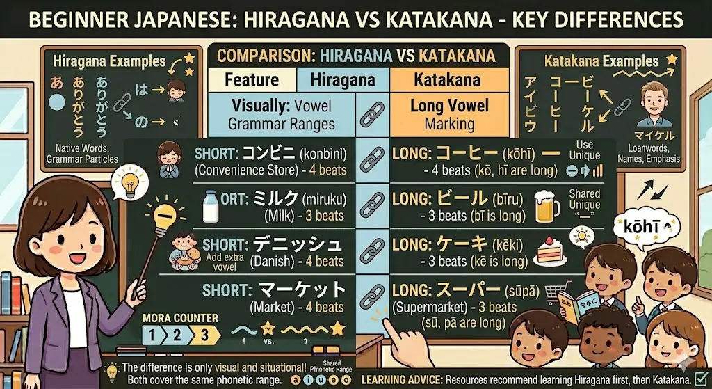 Finally Understand Katakana: The Beginner's Complete Guide to Reading & Writing Katakana vs Hiragana: Key Differences