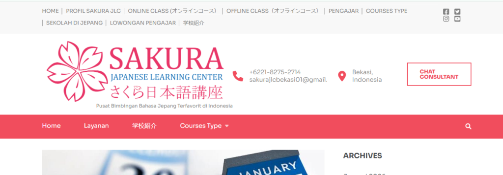 Top 10 Japanese Language Schools in Indonesia (Free & Paid Options Explained) Sakura Japanese Learning Center (SakuraJLC)