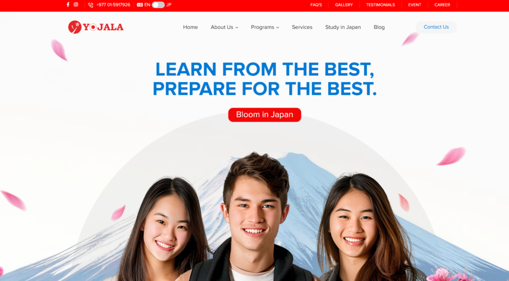 Top 10 Japanese Language Schools in Nepal (From a Japanese Tutor’s Perspective) YOJALA – Yokohama Japanese Language Academy