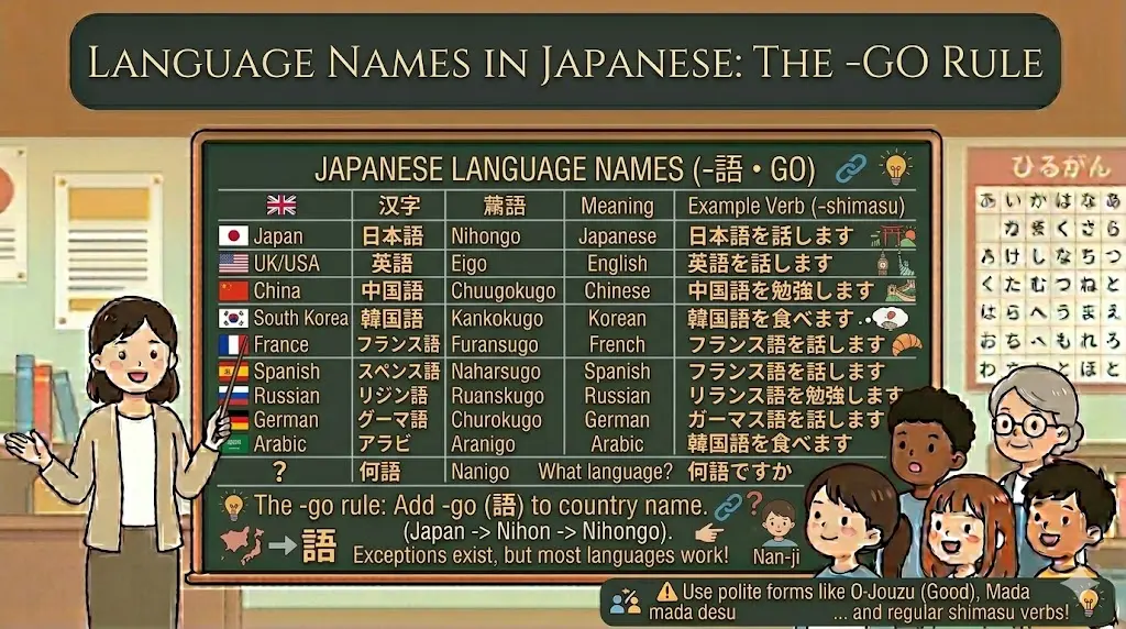 Language Names in Japanese – How to Say English, Chinese, French and More