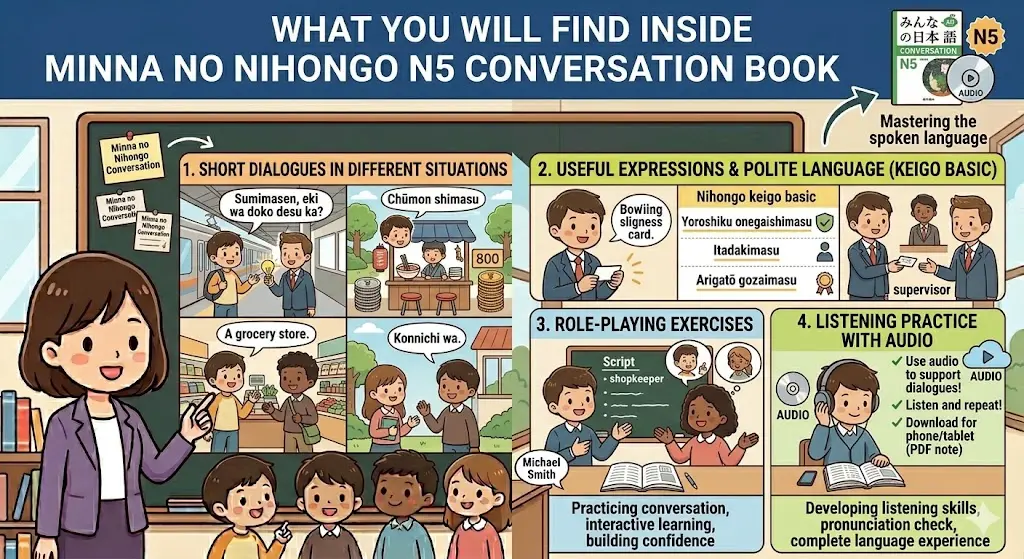Minna no Nihongo N5 Conversation Book PDF
