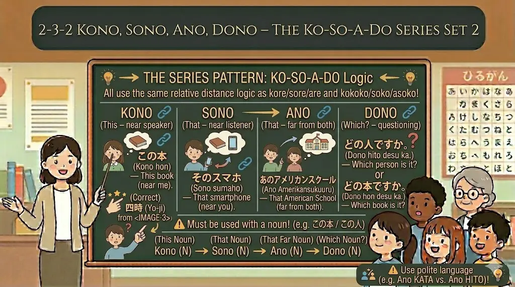 2-3-2 Kono, Sono, Ano, Dono – The Ko-So-A-Do Series Set 2