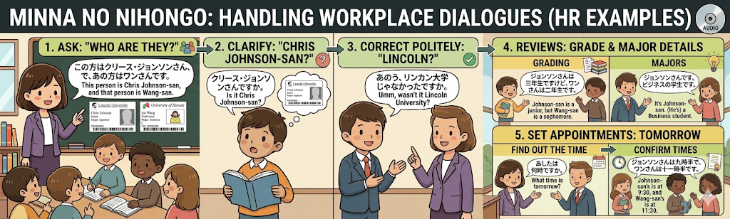 Kore Sono Ano No Y Desu Grammar - Learn Foreign Words in Japanese Meaning Katakana Practical Application – Part A: HR Office Scenario