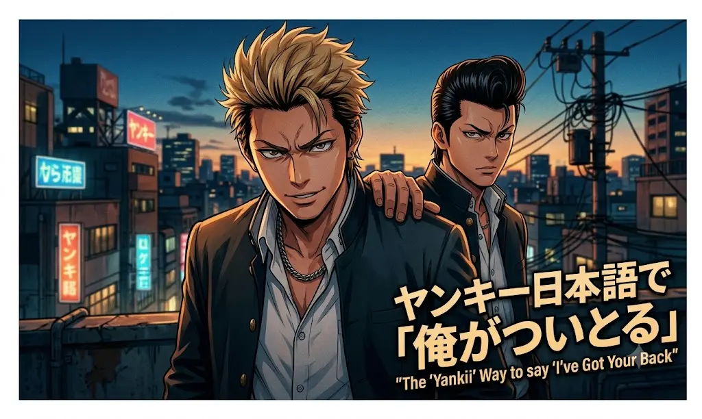 How to say “ I’ve got your back “in yankii Japanese!? how to say i got your back in japanese