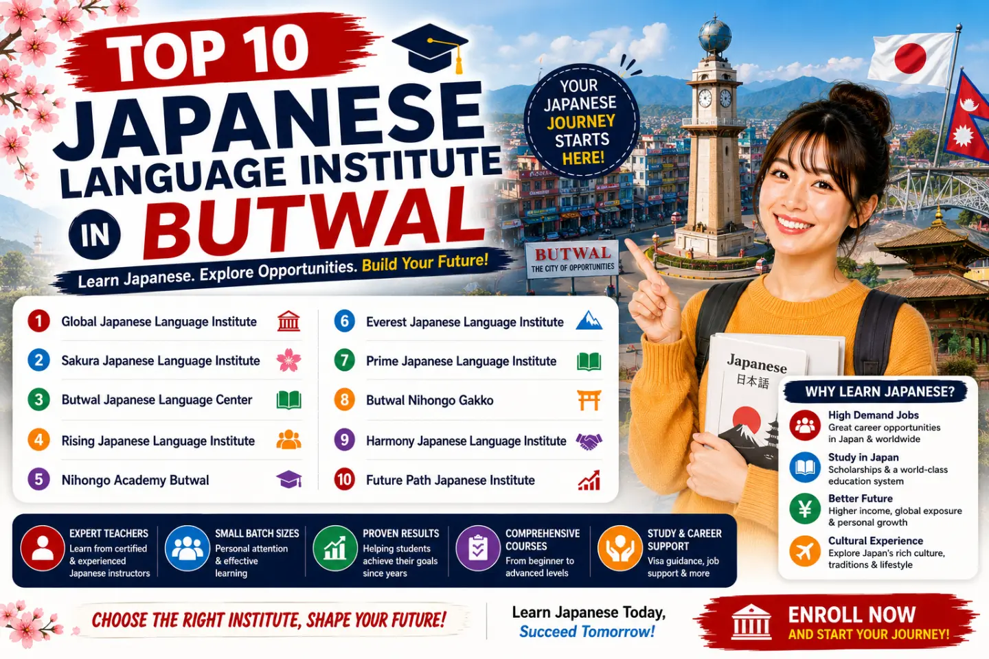 Top 10 Japanese Language Institute in Butwal