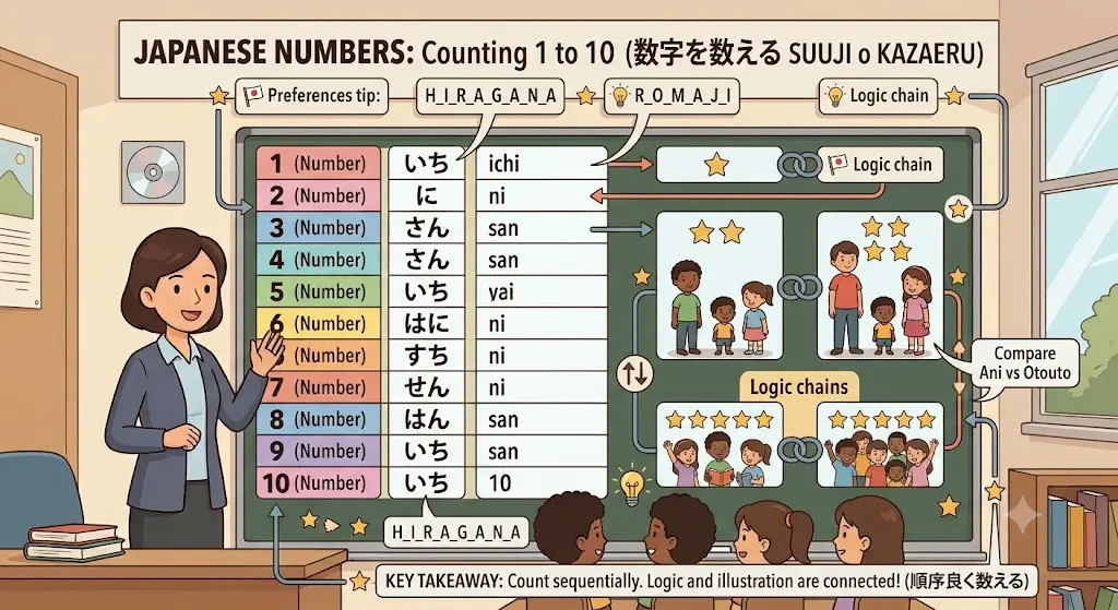 100 Essential Hiragana Words Every Beginner Should Know (With Meanings) Numbers 1–10