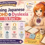 Learning Japanese with ADHD or Dyslexia (15 Tips)