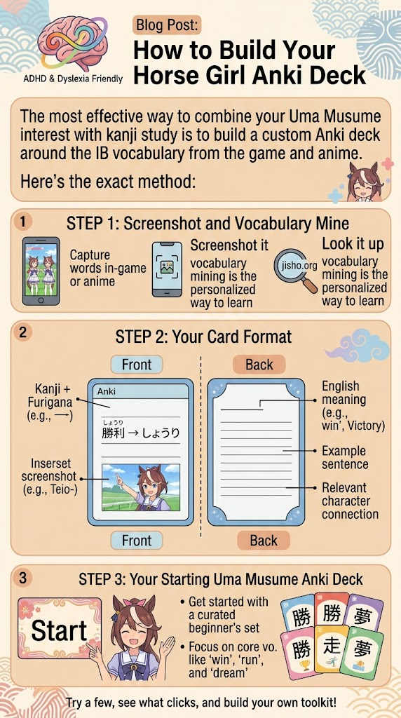 How to reconcile horse girls with kanji How to Build Your Horse Girl Anki Deck